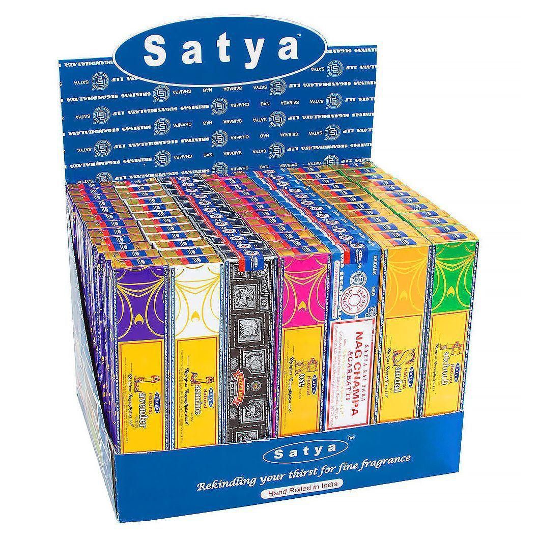 Satya Nag Champa 84 Pack Assorted 7 Variety Incense Sticks / Agarbatti